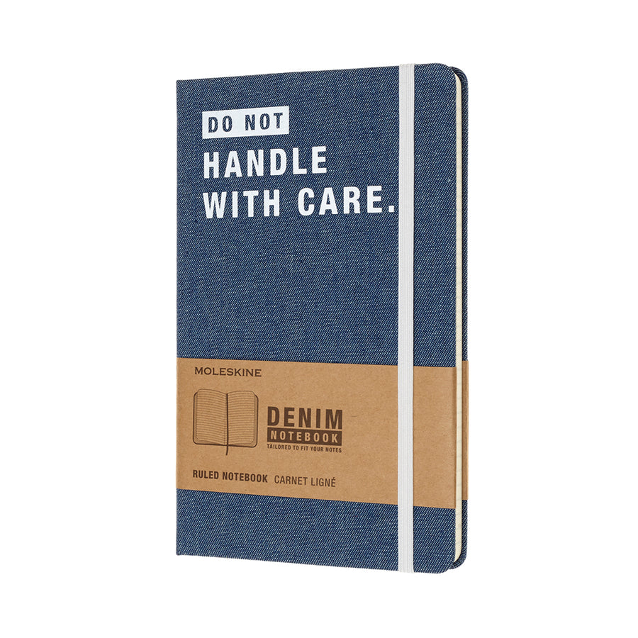 Moleskine Denim Notebook - Don't Handle with Care